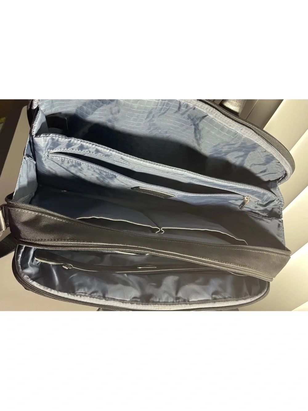 TUMI Arrivé Narita Slim Briefcase Black Ballistic Nylon Leather Laptop Bag